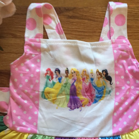 🌸HP🌸Adorable Disney Princess Rainbow twirl dress - Picture 2 of 9